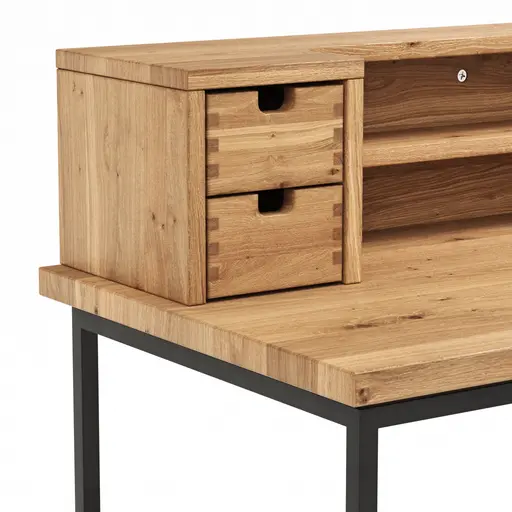 Schreibtisch Blackpool - LBH ca. 109x55x101 cm, Eiche massiv