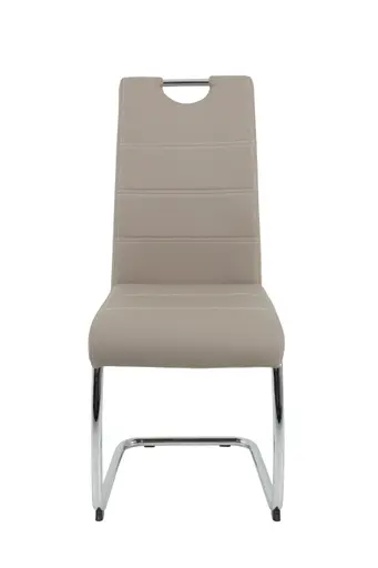 Freischwinger - Kunstleder, Cappuccino