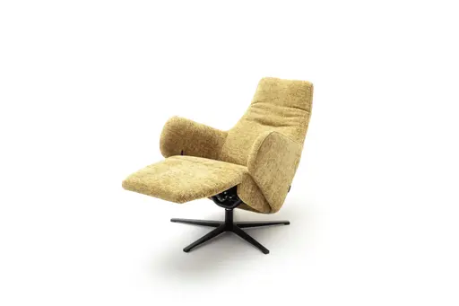Sessel Noto Relax I - Rückenlehne und Fußteil verstellbar, Stoff, Senf