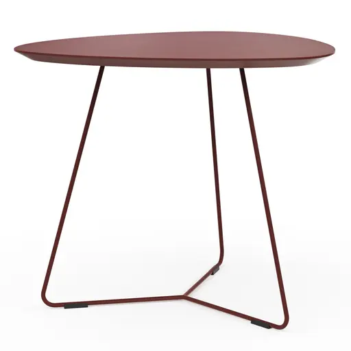 Ecktisch Fano - LBH ca. 59x50x50 cm, Fenix, Bordeaux