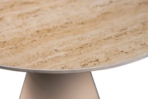 Couchtisch - 2er Set, Traventinoptik hell, Cremeweiß