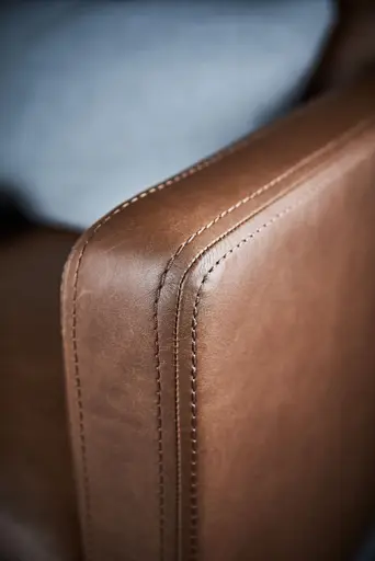 Sofa Cuneo - 2,5-Sitzer, Leder, Cognac