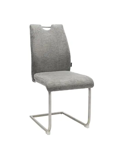 Freischwinger MERVE - Stoff, Grau