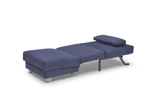 Funktionssessel EASY Optik A - 1-Sitzer, 80 cm inkl. Schlaffunktion, Stoff, Blau