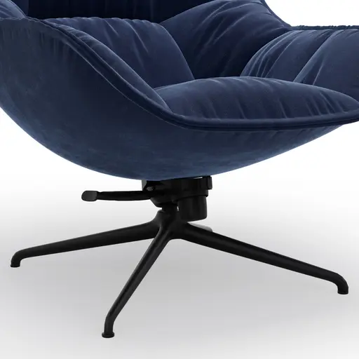 Sessel Unn - Stoff, Indigo