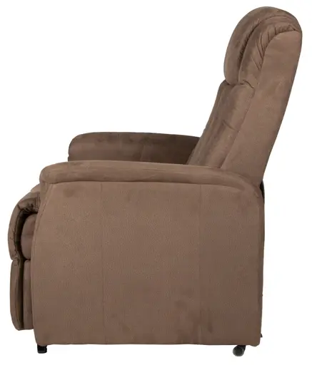 TV-Sessel - Aufstehhilfe, Relaxfunktion, Microfaser, Braun