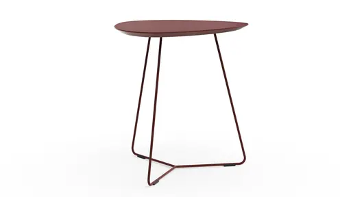 Ecktisch Fano - LBH ca. 59x50x55 cm, Fenix, Bordeaux