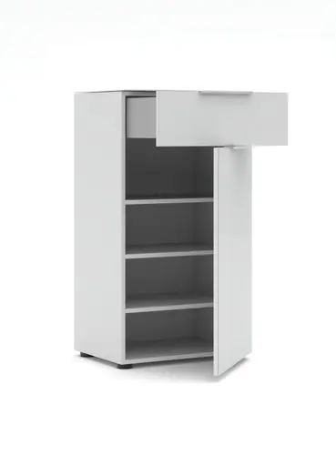 Schuhschrank - B ca. 53 cm, Weiß