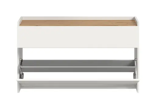 Garderobe - mit Beleuchtung, Weiß, Artisan Eiche Nachbildung