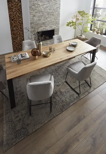 Esstisch Talara Luca - ausziehbar, LB ca. 180x90 cm, Wildeiche 