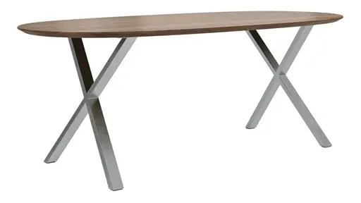 Esstisch Nayara - LB ca. 200x100 cm, Wildnussbaum massiv, geölt