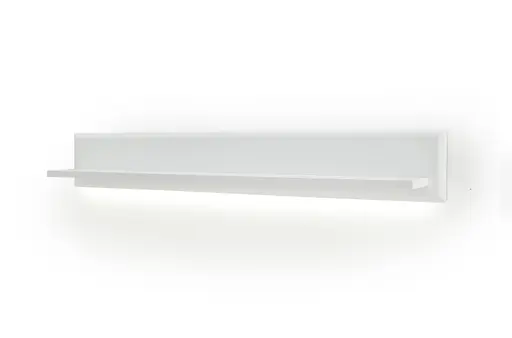 Wohnwand - mit Beleuchtung, Weiß 