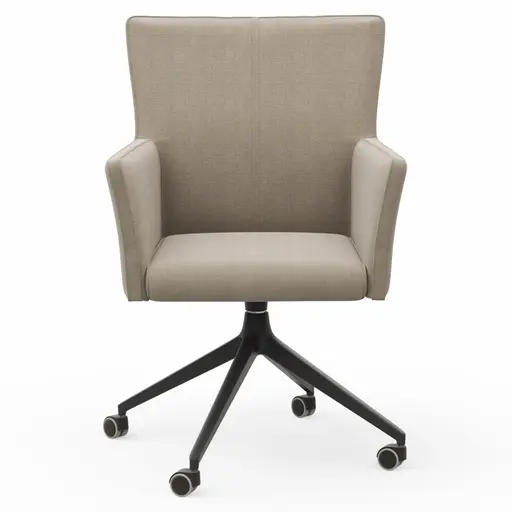 Armlehnstuhl Cosyra - drehbar, Stoff, Beige
