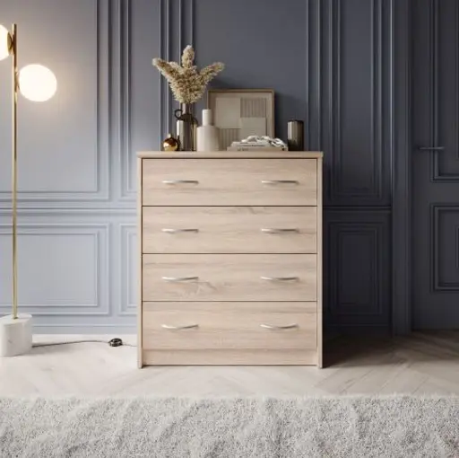 Kommode - B ca. 74 cm, Sonoma Eiche Nachbildung