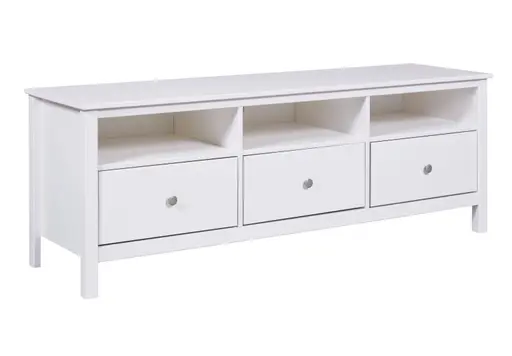 TV-Lowboard - B ca. 160 cm, Weiß