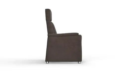 Relaxsessel Arima H - Kopf-/Fußteil/Rückenlehne verstellbar, Stoff, Dunkelbraun