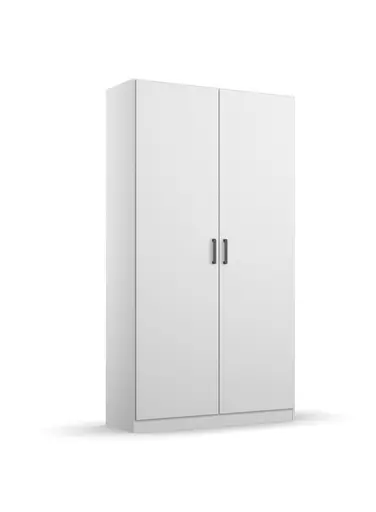 Drehtürenschrank RHONDA- B ca. 91 cm, Weiß