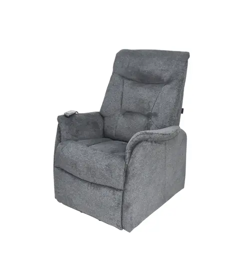 TV-Sessel MAILO - Aufstehhilfe, Relaxfunktion, Kopfteilverstellung, Stoff, Dunkelgrau