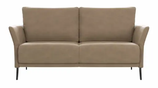 Sofa Rosario - 2-Sitzer, Leder, Rauchbraun