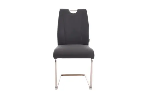 Freischwinger MICHI - Stoff, Schwarz