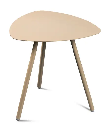 Beistelltisch - LB ca. 50x50 cm, Cremeweiß