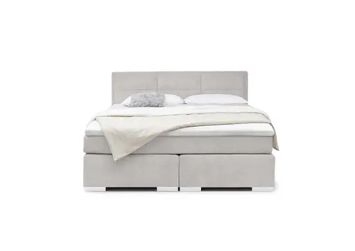 Boxspringbett SIRKO- Liegefläche ca. 180x200 cm, Stoff, Taupe