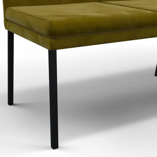 Polsterbank Saragossa - Breite ca. 200 cm, Stoff, Moos