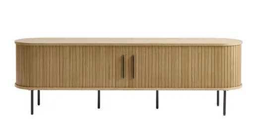 TV-Lowboard - B ca. 180 cm, Eiche Furnier, Natur