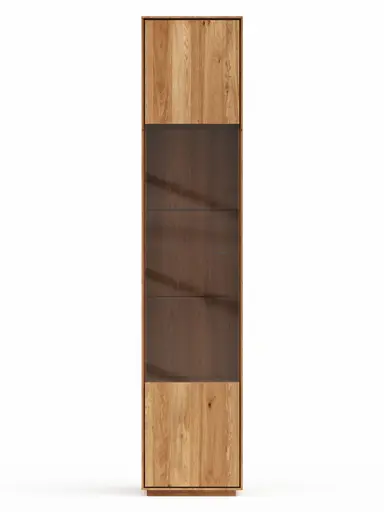 Vitrine Saratoga - links, Wildeiche massiv, natur geölt