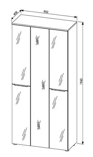 Garderobe - inkl. Sitzkissen, Weiß