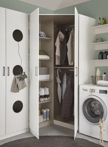 Schranksystem RHONDA- Weiß