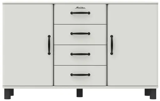 Kommode - B ca. 146 cm, Weiß