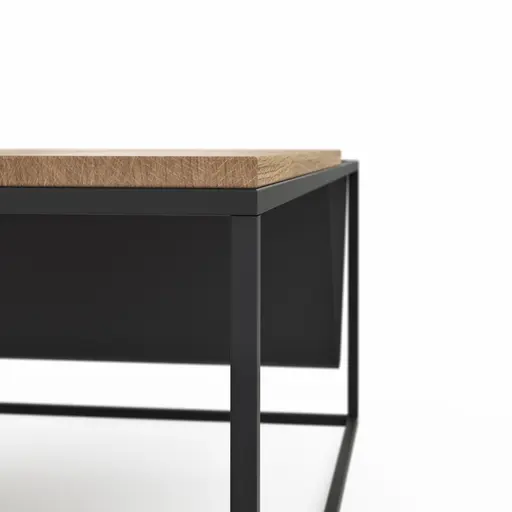 Couchtisch Kima - LBH ca. 110x70x42 cm, Wildeiche geölt