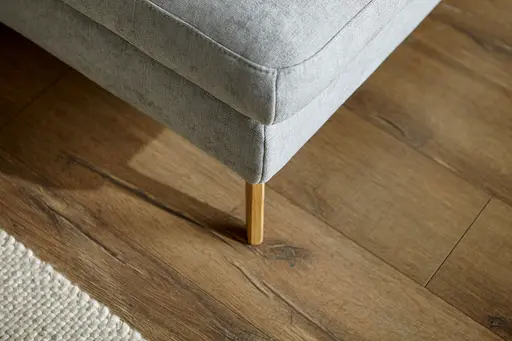 Hocker Jacksonville - LB ca. 112x67 cm, Stoff, Hellblau