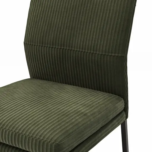 Stuhl Carry - Stoff, Dunkelgrün
