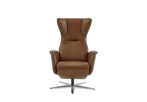 Sessel - Gr.M, Relaxfunktion, Leder, Cognac