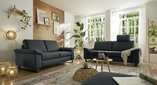 Sofa CALM PLUS 2.0 - 2,5-Sitzer, Stoff, Anthrazit