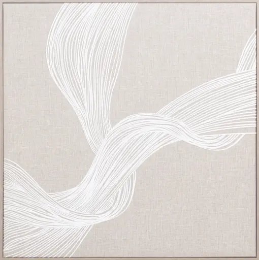 Gerahmtes Bild - BHT ca. 80x80x4 cm, Beige