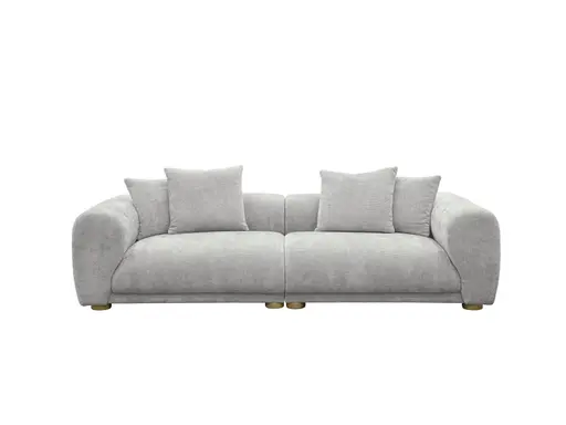 Megasofa - 2-Sitzer, Stoff, Creme