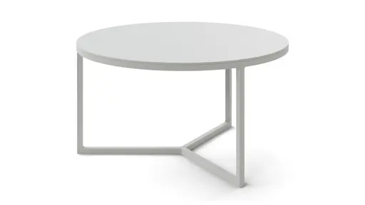 Couchtisch Joan 6 - LBH ca. 58x58x33 cm, Metall, Kreidefarben