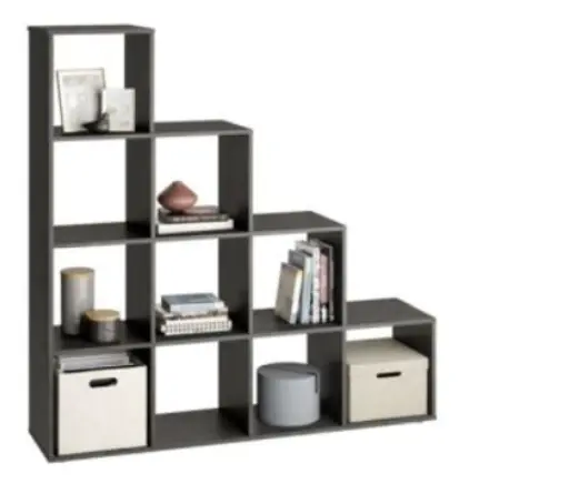 Regal- B ca. 138 cm, Grau