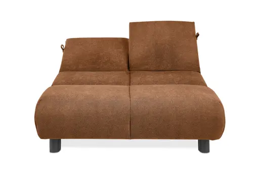 Faltsofa EBBY - 2-Sitzer ohne Armlehne, 140 cm inkl. Schlaffunktion/Relaxfunktion, Stoff, Rot