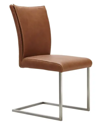 Freischwinger Floriana - Leder, Cognac