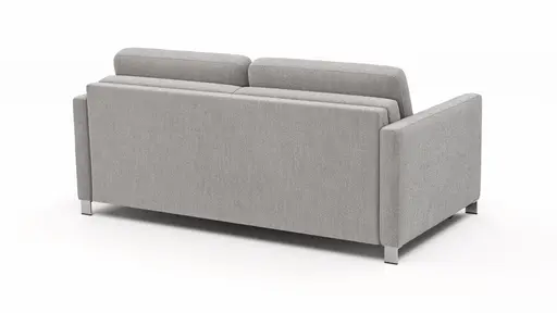 Sofa Nuoro - 2,5-Sitzer inkl. Schlaffunktion, Armlehne schmal, Stoff, Grau