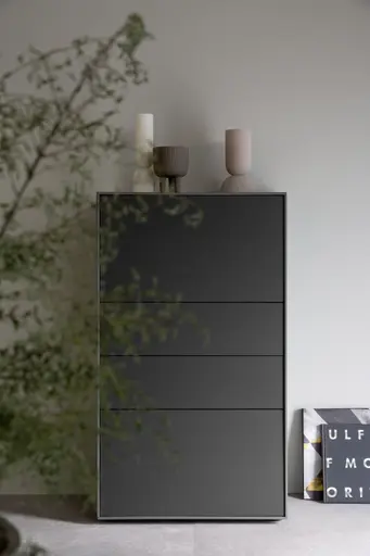 Kommode Casello - BHT ca. 60x109x37 cm, Lack Matt, Olivgrün