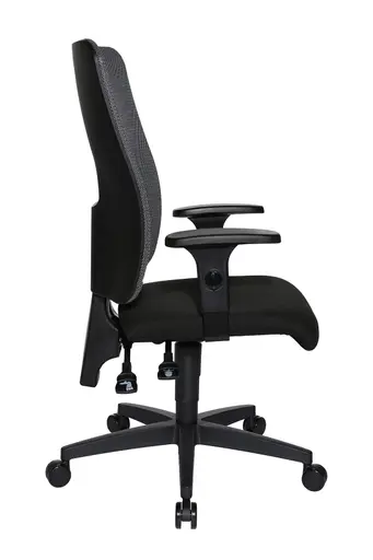 Bürodrehstuhl Ergo Work 250 - Stoff, Schwarz