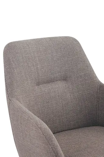 Armlehnstuhl - drehbar, Stoff, Schlamm