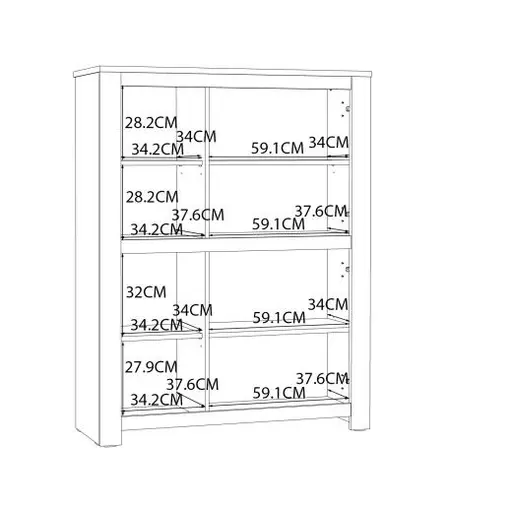 Highboard FARES- Eiche Dekor