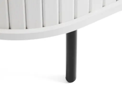 TV-Lowboard - B ca. 120 cm, Eiche Furnier, Weiß