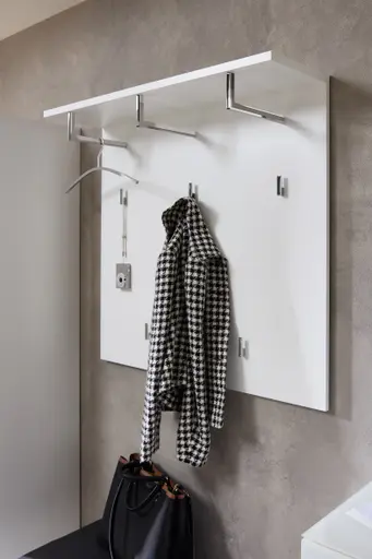 Garderobe - inkl. Sitzkissen, Weiß